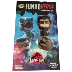 Funkoverse Pop Jurassic Park 101 Strategy Board Game Dr Ian Malcolm T Rex NEW